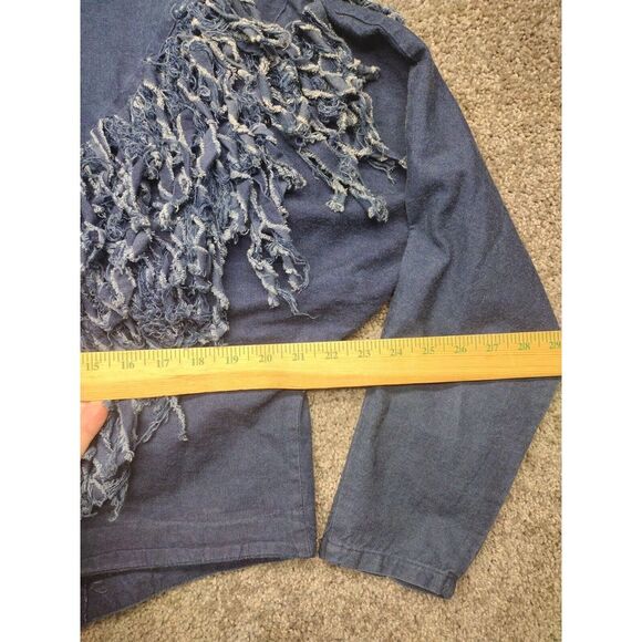Circle T Marilyn Lenox VTG Western DENIM 2 Piece Fringed Skirt & Jacket SZ 11/12 - Picture 10 of 16